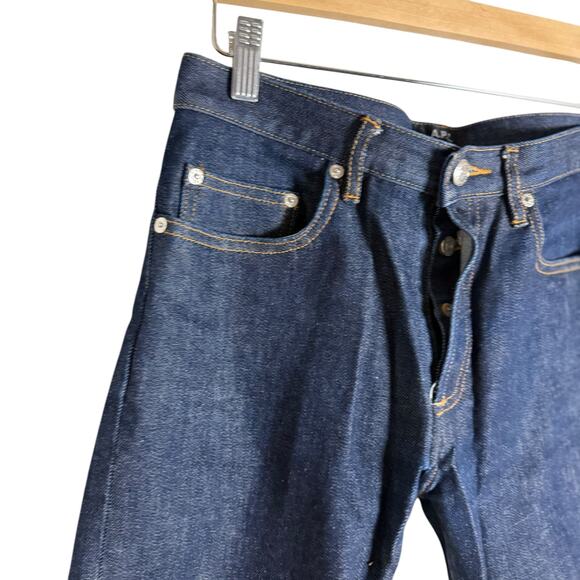 A.P.C. Men's Petit Standard Slim-Fit Dry Selvedge Denim Jeans Size 29 - Picture 7 of 13